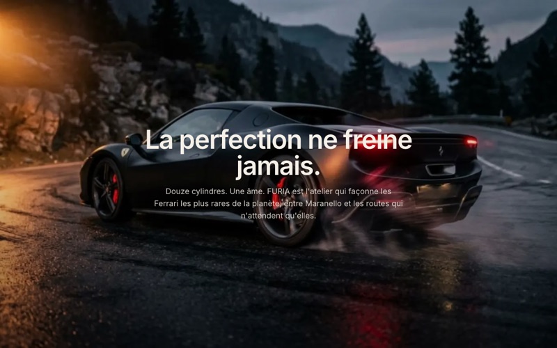 Aperçu du site Furia — Atelier Ferrari