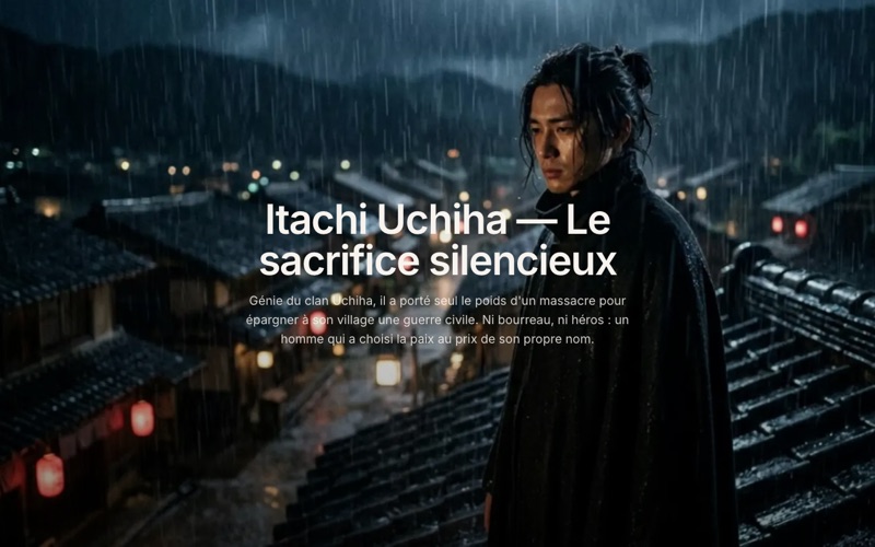 Aperçu du site Uchiha